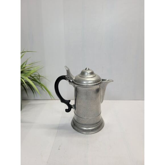 Vintage Flagon Stein, SMC Hinged Lid, Pour Spot, Pewter Look - Picture 1 of 5